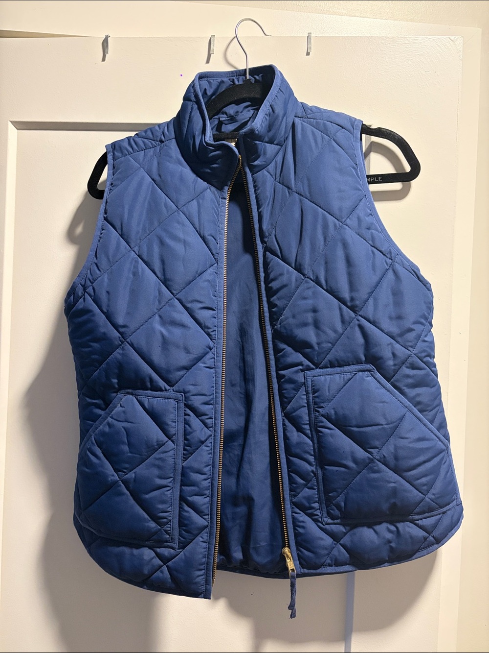 J Crew Quilted Blue Women's Puffer Vest